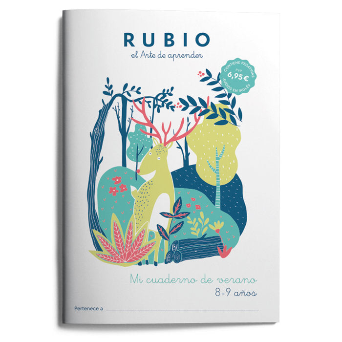 MI CUADERNO DE VERANO RUBIO 8-9 AÑOS | portada del libro
