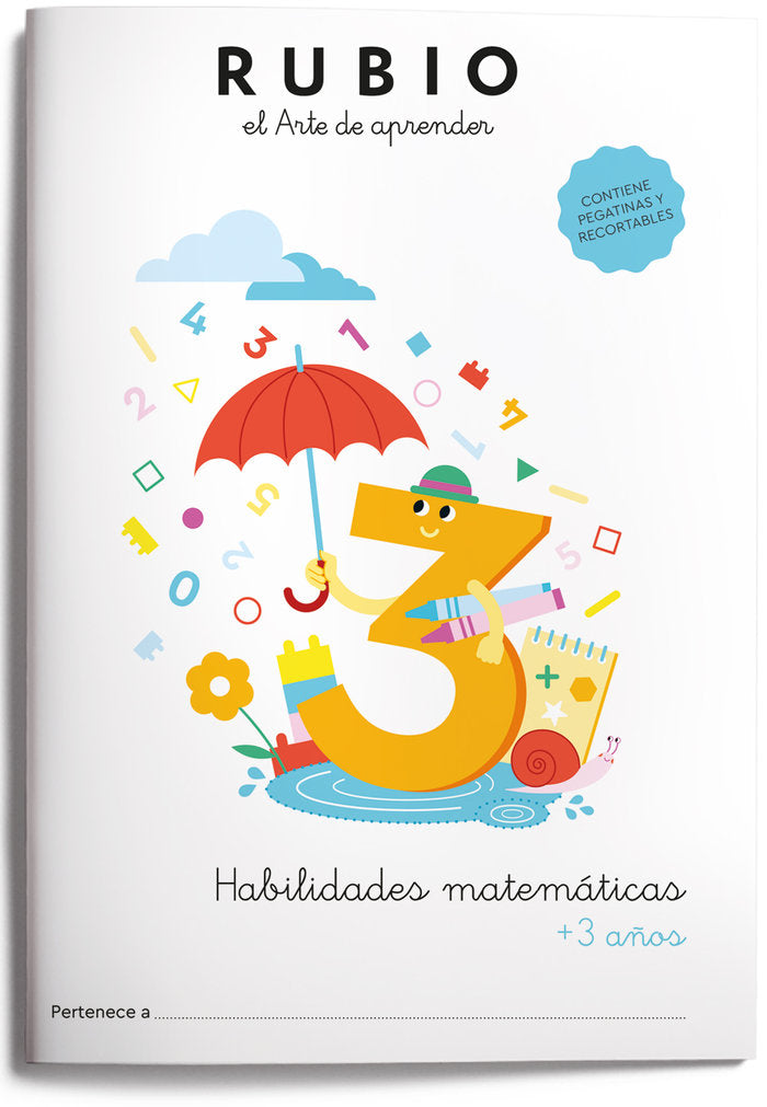 HABILIDADES MATEMATICAS +3 AÑOS | portada del libro