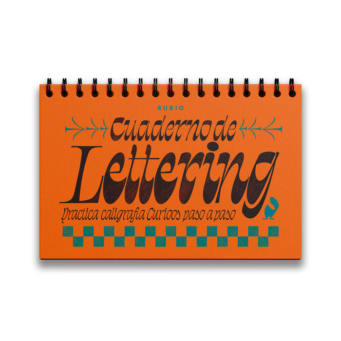 CUADERNO DE LETTERING CALIGRAFIA CURIOOS | portada del libro