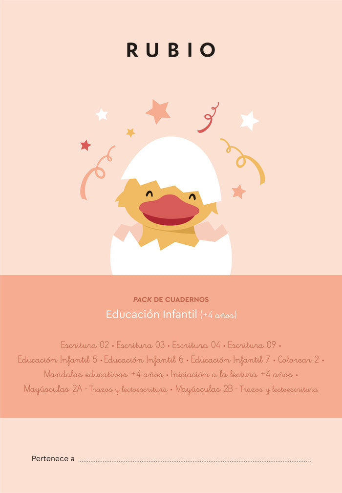PACK CUADERNOS EDUCACION INFANTIL +4 AÑO | portada del libro
