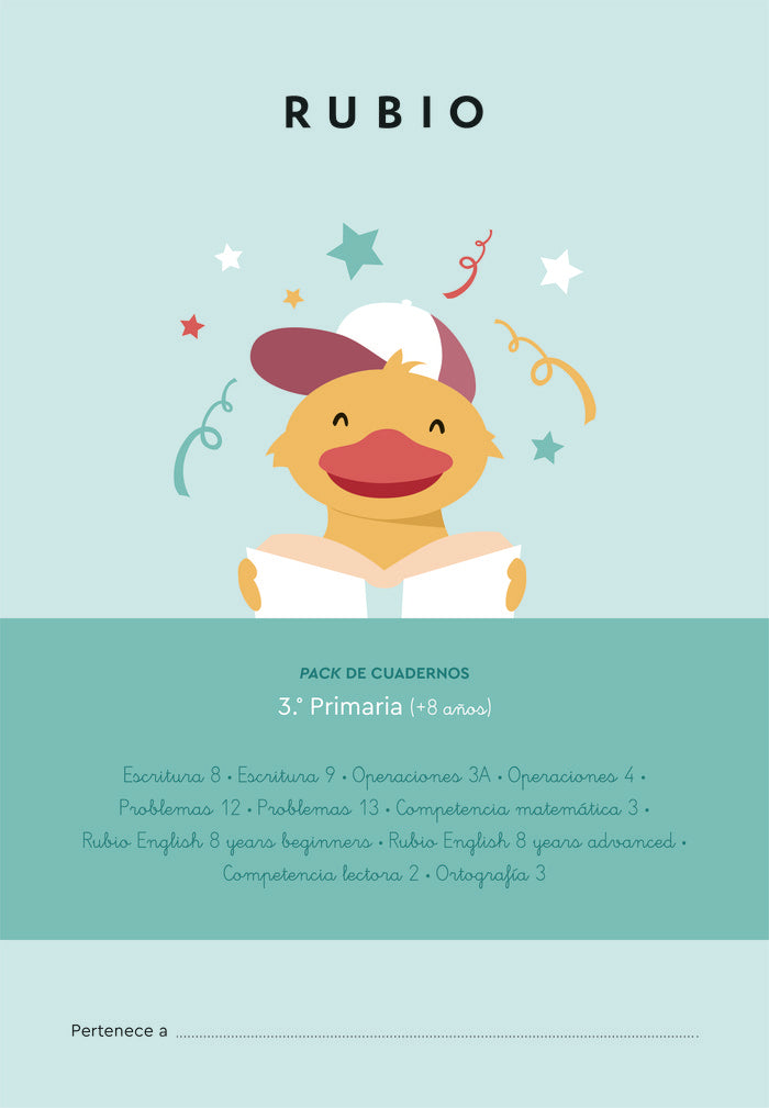 PACK DE CUADERNOS 3 DE PRIMARIA +8 AÑOS | portada del libro