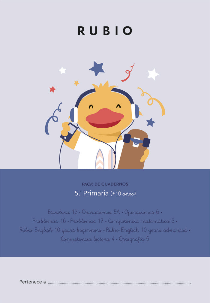 PACK CUADERNOS RUBIO 5ºEP + 10 AÑOS 22 | portada del libro