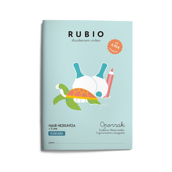 RUB VACACIONES 3 INFANTIL EUSKERA | portada del libro