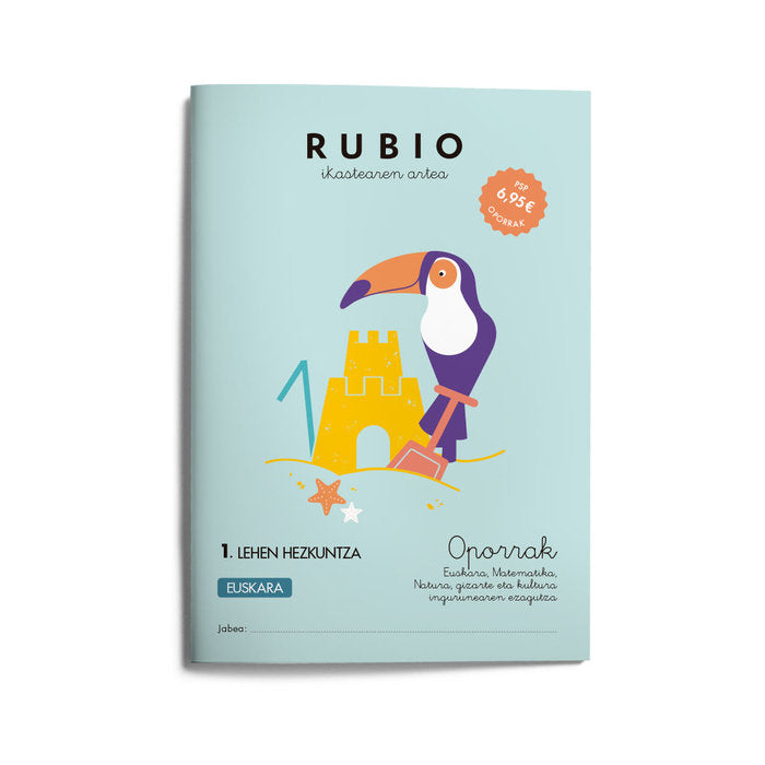 RUB VACACIONES 1 PRIMARIA EUSKERA | portada del libro