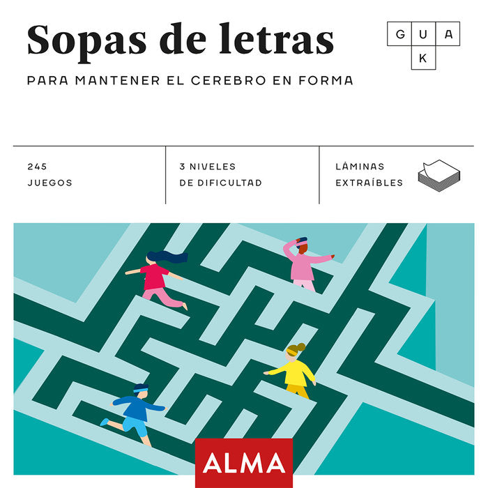 Sopas de letras para mantener el cerebro en forma, de VV.AA. | portada del libro