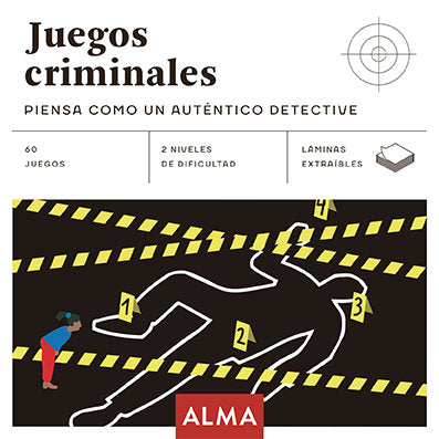 Juegos criminales: Piensa como un auténtico detective, de Varios autores | portada del libro