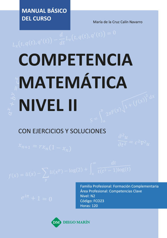 COMPETENCIA MATEMATICA NIVEL II CON EJERCICIOS Y SOLUCIONES, de CALIN NAVARRO | portada del libro