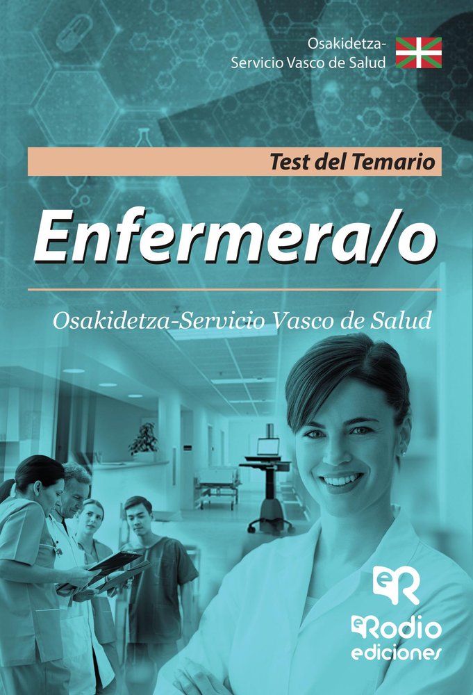 Enfermera/o de Osakidetza-Servicio Vasco de Salud. Test del Temario., de Varios autores | portada del libro