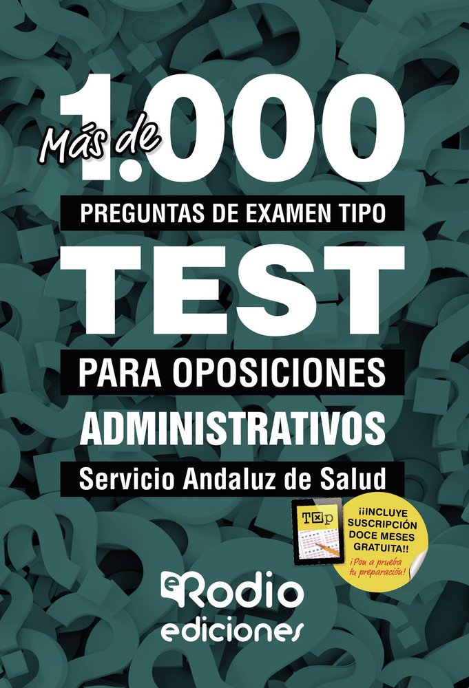 Administrativo/a del SAS. Más de 1.000 preguntas de examen tipo test., de Varios autores | portada del libro