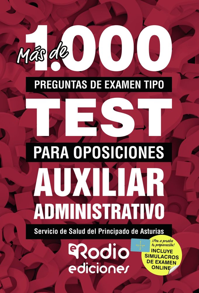 Auxiliar Administrativo del SESPA. Más de 1.000 preguntas de examen tipo test., de Varios autores | portada del libro