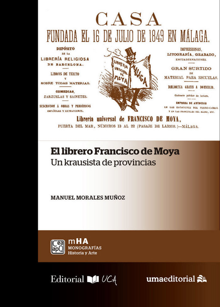 El librero Francisco de Moya, de Morales Muñoz | portada del libro