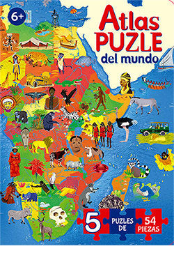 ATLAS PUZLE DEL MUNDO, de VV.AA. | portada del libro