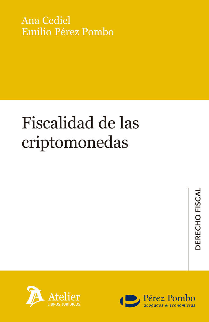 Fiscalidad de las criptomonedas, de Pérez Pombo | portada del libro