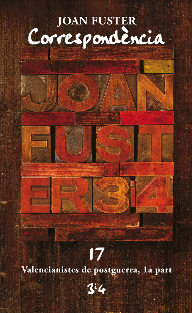 CORRESPONDENCIA JOAN FUSTER 17 | portada del libro