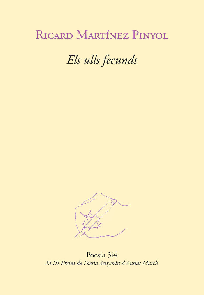 ELS ULLS FECUNDS (PREMI DE POESIA SENYORIU D'AUSIAS MARCH), de MARTINEZ PINYOL, RICARD | portada del libro
