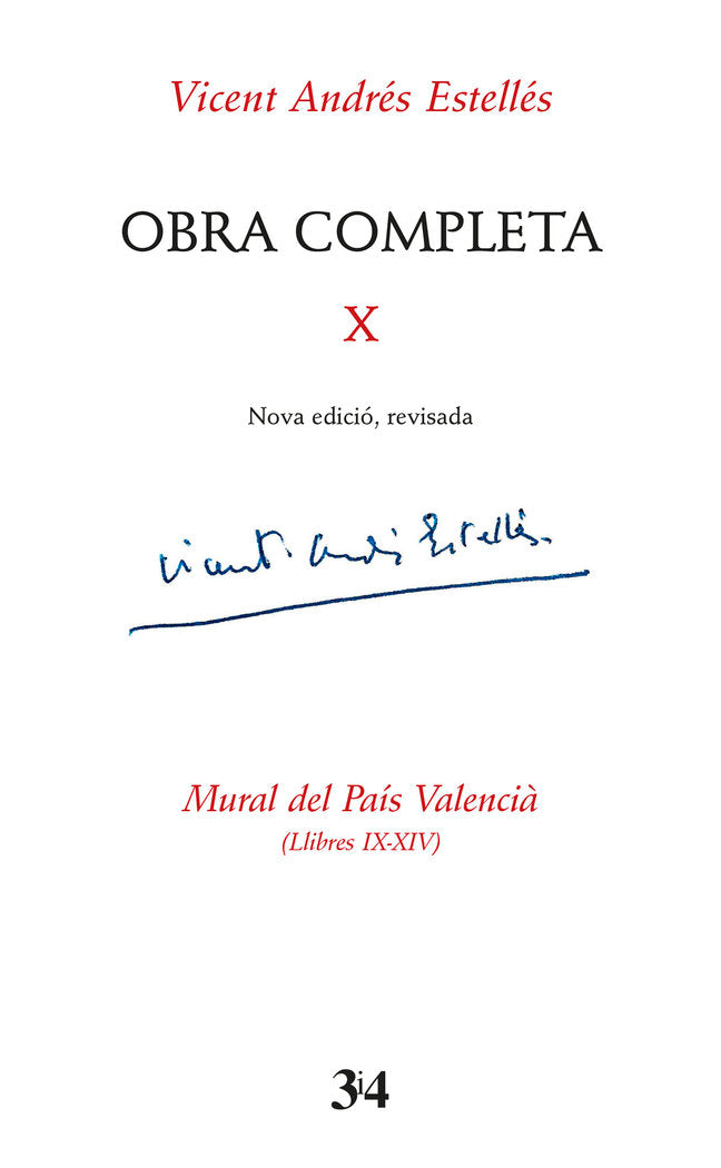 Obra completa revisada, volum 10, de ANDRES ESTELLES, VICENT | portada del libro