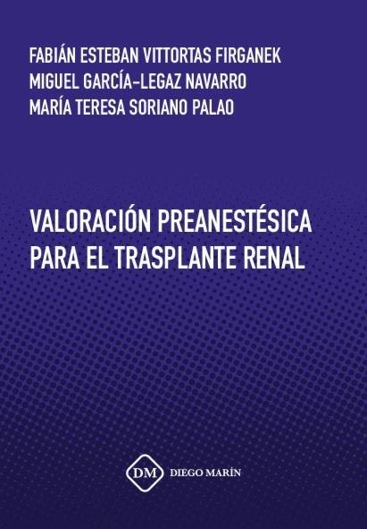 VALORACION PREANESTESICA PARA EL TRASPLANTE RENAL, de VITTORTAS FIRGANEK | portada del libro