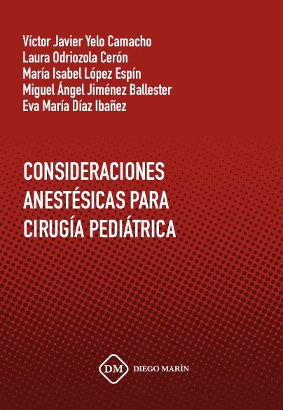 CONSIDERACIONES ANESTESICAS PARA CIRUGIA PEDIATRICA, de YELO CAMACHO | portada del libro