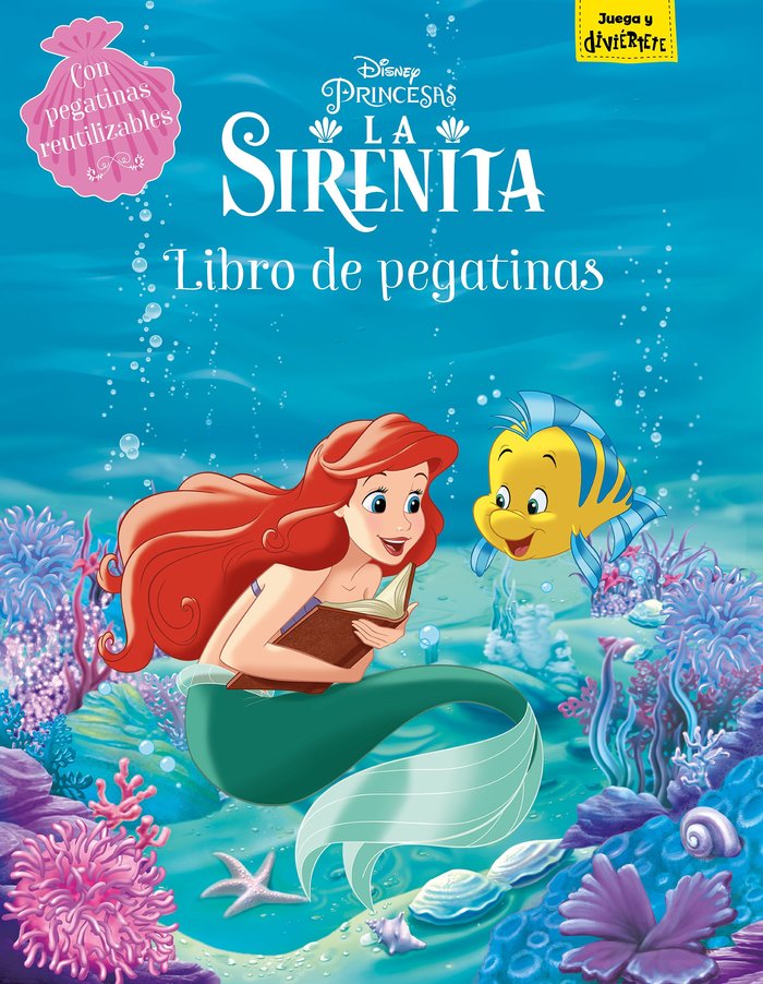 La Sirenita. Libro de pegatinas, de Disney | portada del libro