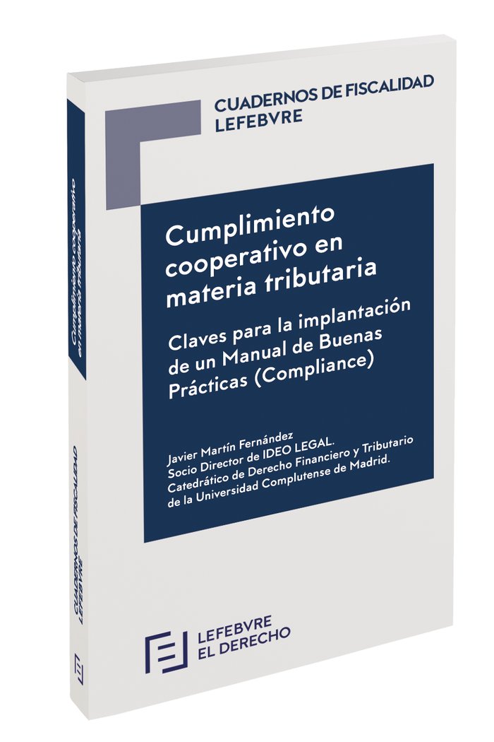 Cumplimiento cooperativo en materia tributaria, de Lefebvre-El Derecho | portada del libro
