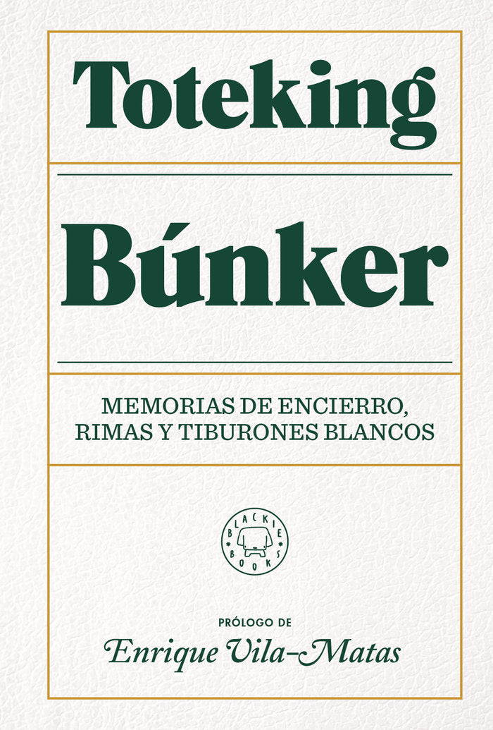 BÚNKER, de Toteking | portada del libro