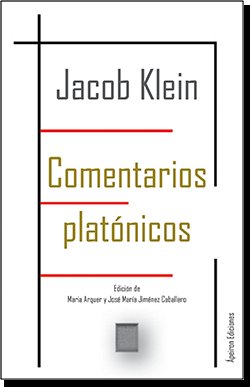 Comentarios platónicos, de Klein, Jacob | portada del libro