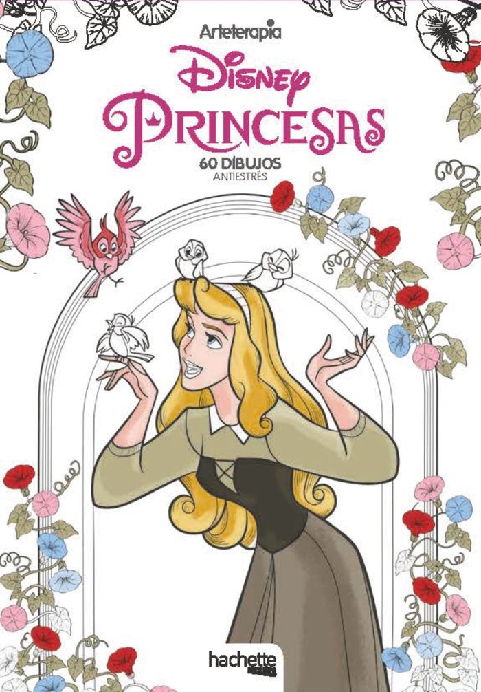 Arteterapia Disney Princesas, de Varios | portada del libro