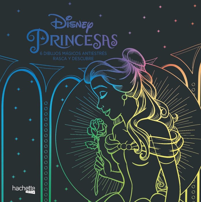 PRINCESAS DISNEY. 6 DIBUJOS MAGICOS RASCA Y DESCUBRE | portada del libro