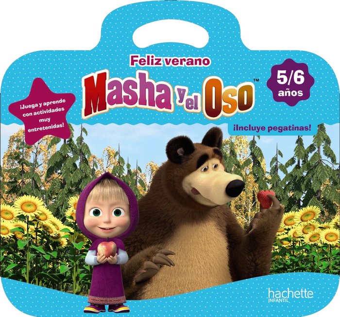 Feliz verano con Masha y el Oso 5-6 años, de García Cortizas, Marta | portada del libro