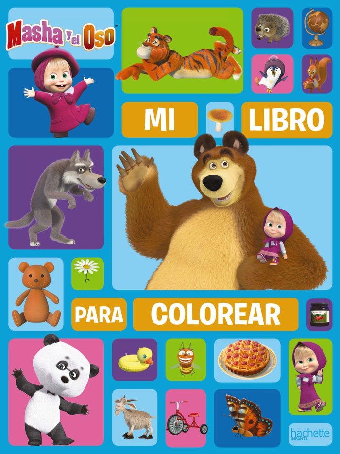 Masha y el Oso. Mi libro para colorear, de Kuzovkov, O. | portada del libro