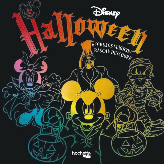 Halloween Disney. 6 dibujos mágicos: Rasca y descubre, de Varios autores | portada del libro