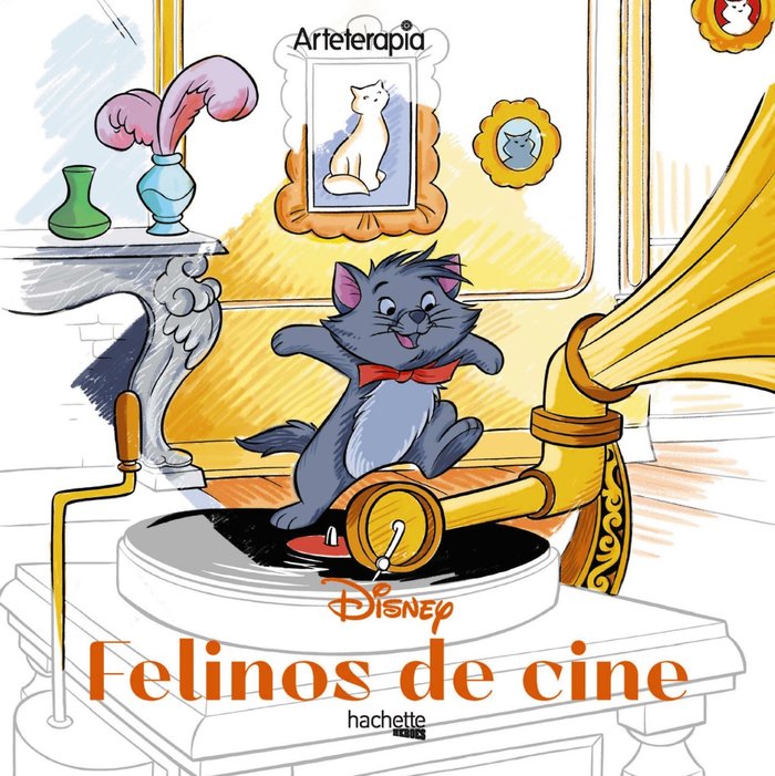 Arteterapia. Los cuadrados de Disney. Felinos de cine, de Varios autores | portada del libro