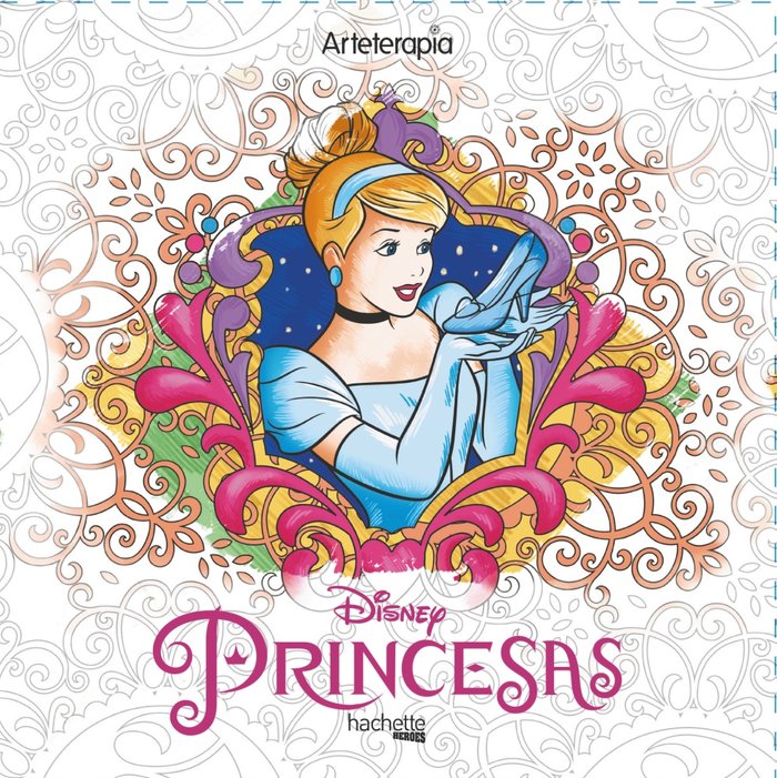 Arteterapia. Los cuadrados de Disney. Las mejores princesas, de Varios autores | portada del libro