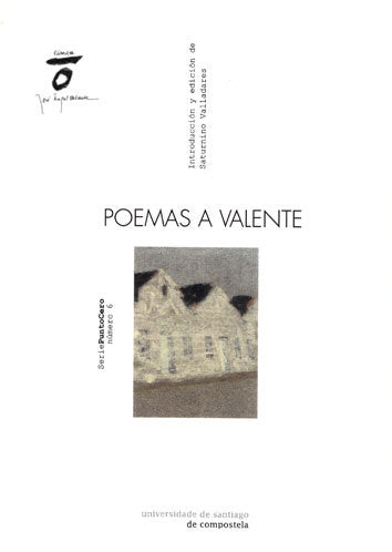Poemas a Valente | portada del libro