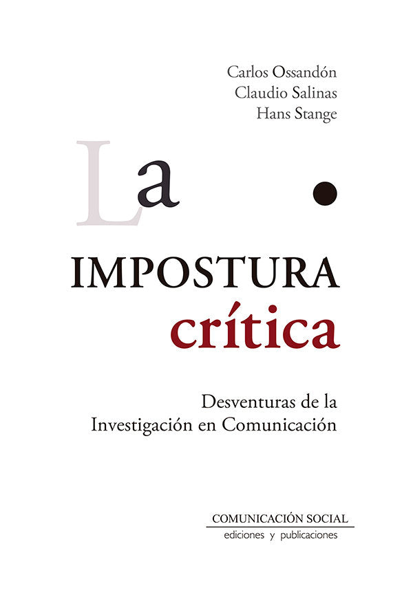 La impostura crítica, de Ossandón Buljevic, Carlos | portada del libro