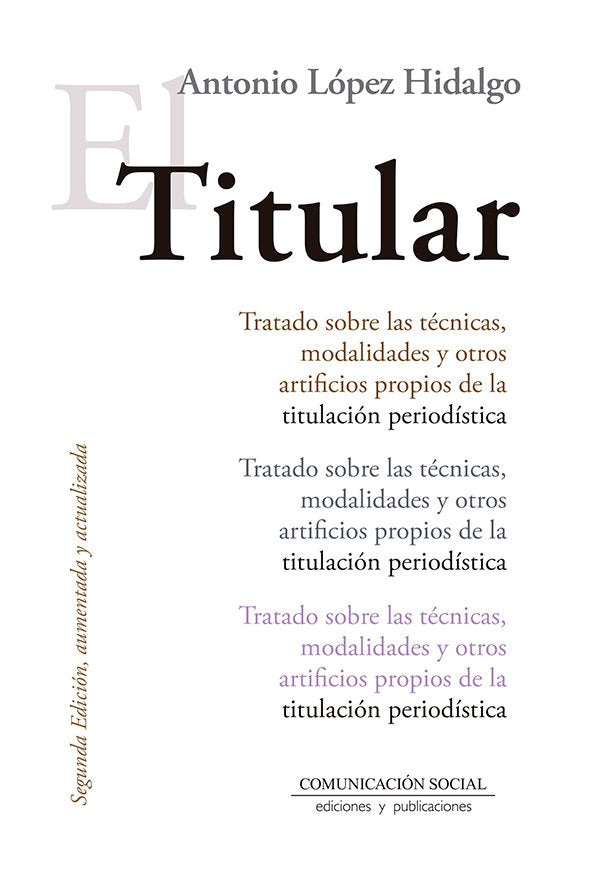 El Titular, de López Hidalgo, Antonio | portada del libro