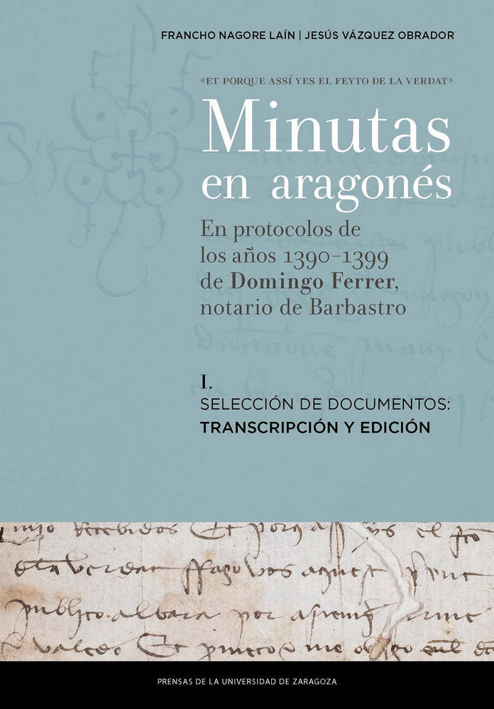 Selección de documentos: transcripción y edición, de NAGORE LAIN, FRANCHO | portada del libro