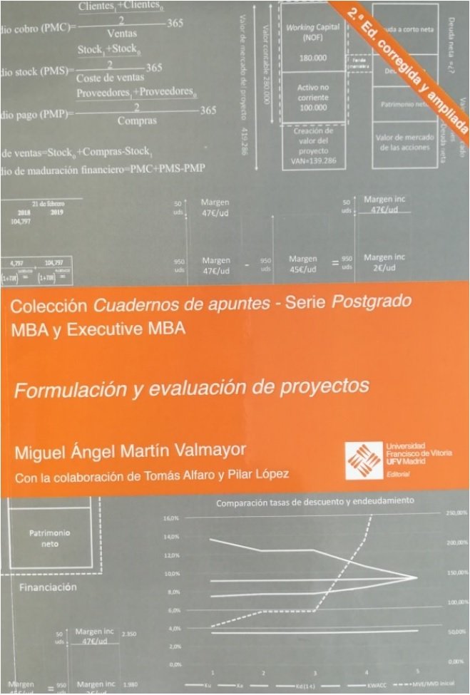 Formulación y evaluación de proyectos 2.ª edición corregida y ampliada, de Martín Valmayor, Miguel Ángel | portada del libro