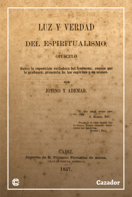 LUZ Y VERDAD DEL ESPIRITUALISMO, de Varios autores | portada del libro