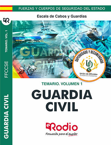 Guardia Civil 2020. Temario. Volumen 1. Escala de Cabos y Guardias., de Varios autores | portada del libro