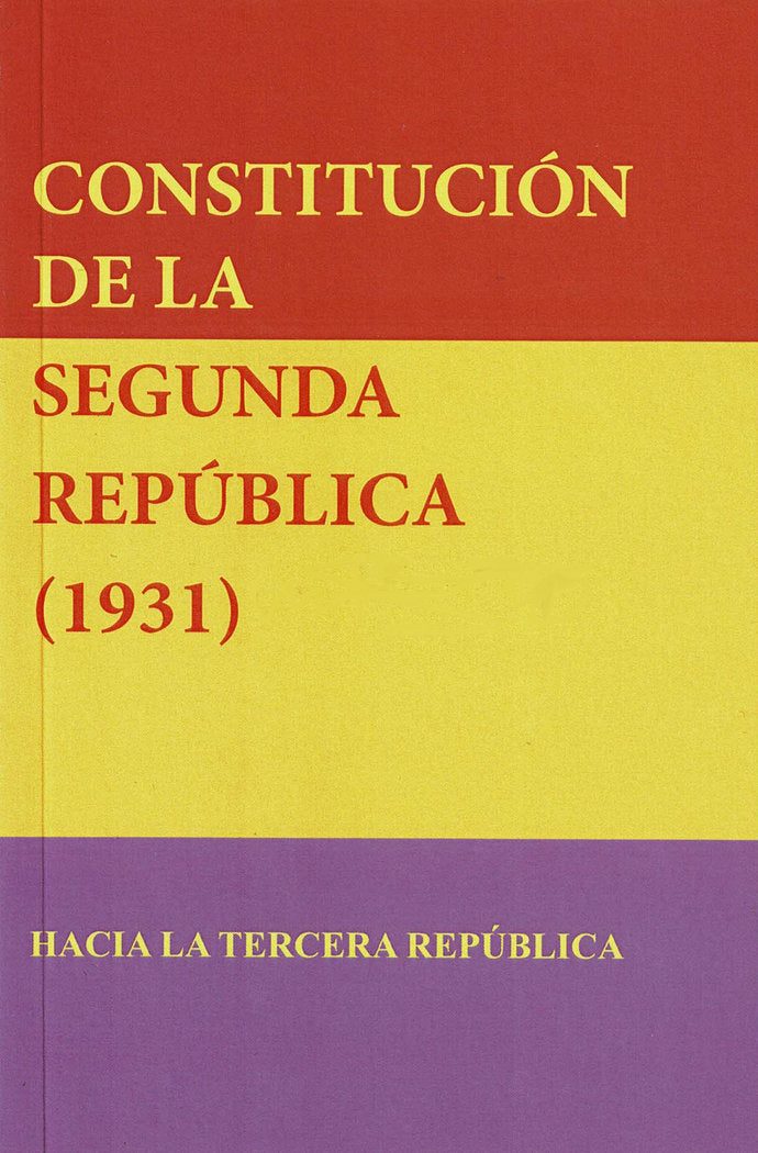 Constitución de la Segunda República, de Autores Varios | portada del libro