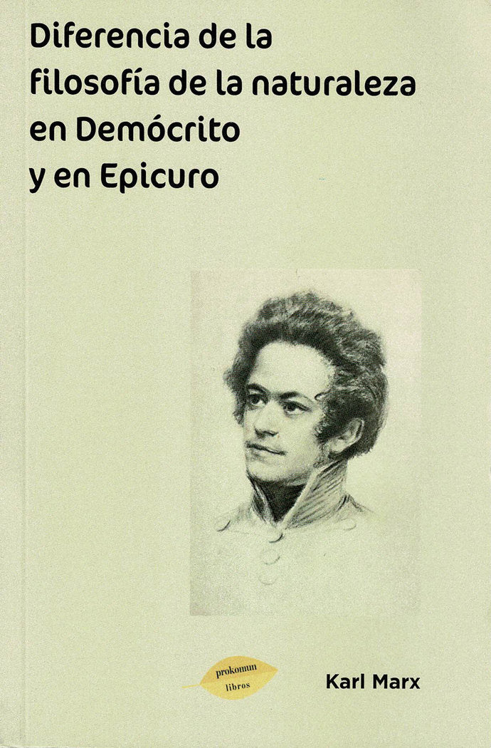 Diferencia de la filosofía de la Naturaleza en Demócrito y E, de Marx, Karl | portada del libro
