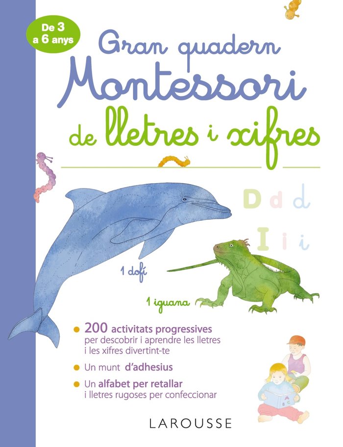 Gran quadern Montessori de lletres i xifres, de Larousse Editorial | portada del libro