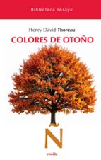 COLORES DE OTOÑO, de Henry David Thoreau | portada del libro