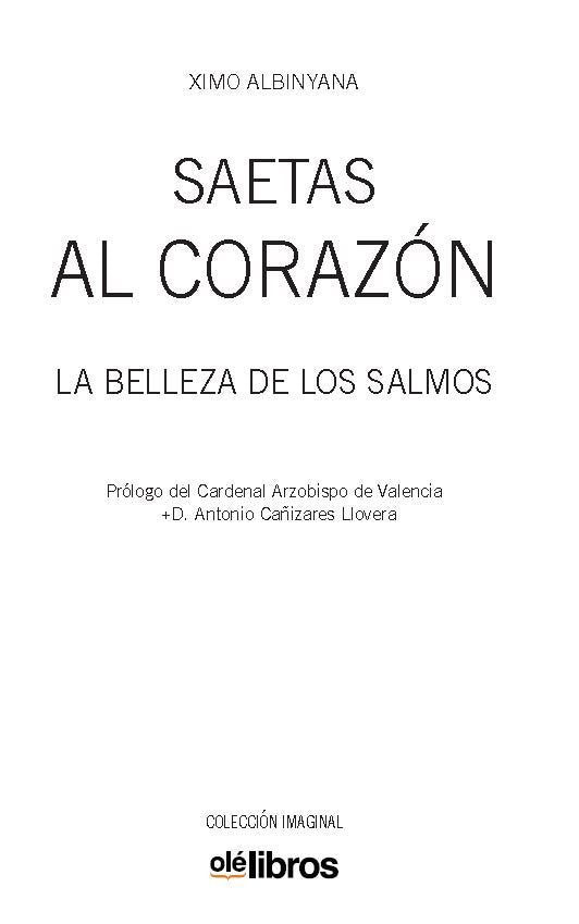 Saetas al corazón, de Albiñana Gimeno, Joaquím | portada del libro
