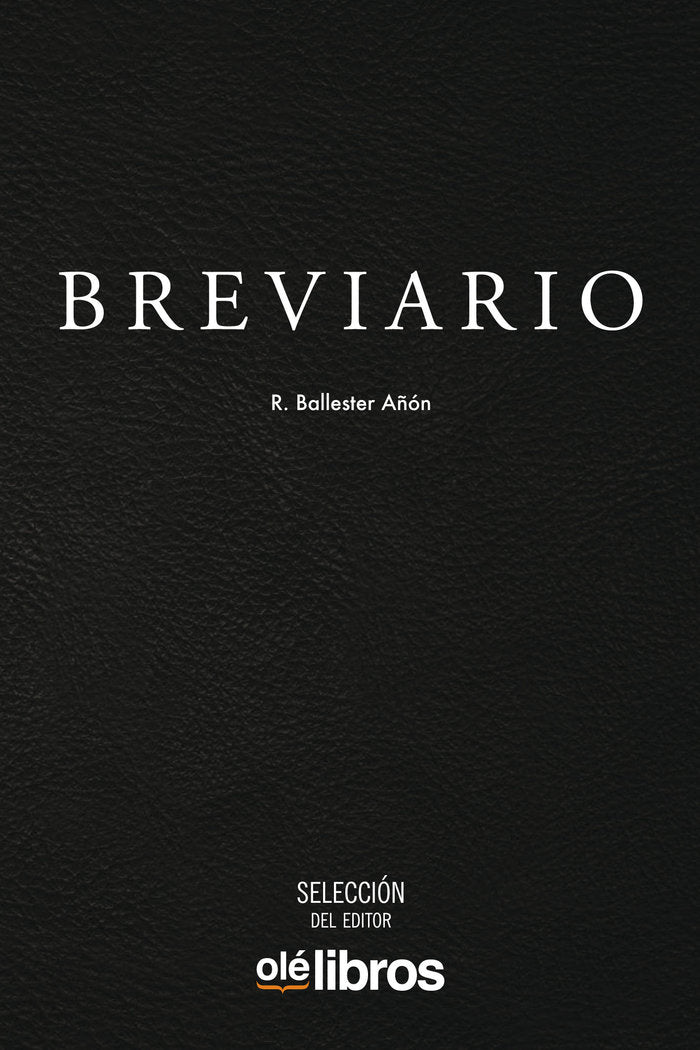 Breviario, de Añó Ballester, Rafael Carlos | portada del libro