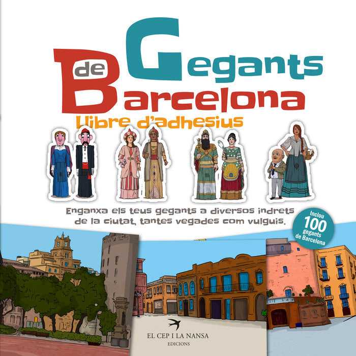 Gegants de Barcelona. Llibre d'adhesius, de JuanolO | portada del libro