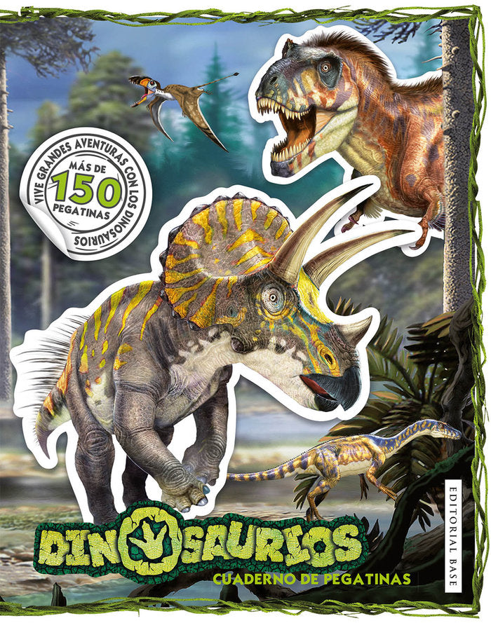Dinosaurios. Cuaderno de pegatinas | portada del libro