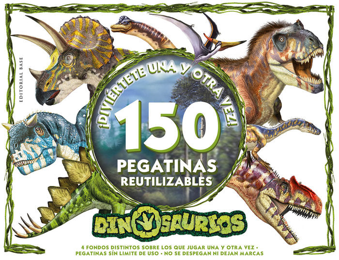 Dinosaurios. ¡Diviertete una y otra vez! | portada del libro