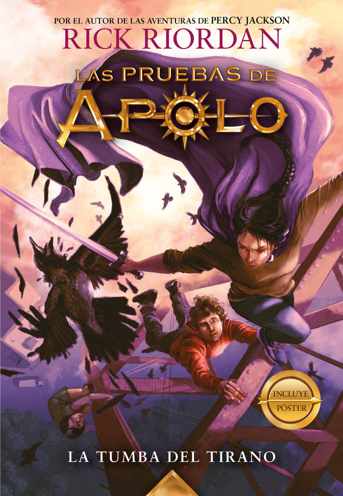 La tumba del tirano (Las pruebas de Apolo 4), de Riordan, Rick | portada del libro